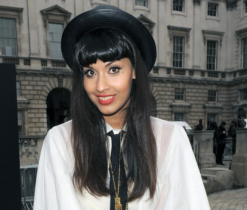 Jameela Jamil attends the London Fashion Week 2012 Felder Felder catwalk show