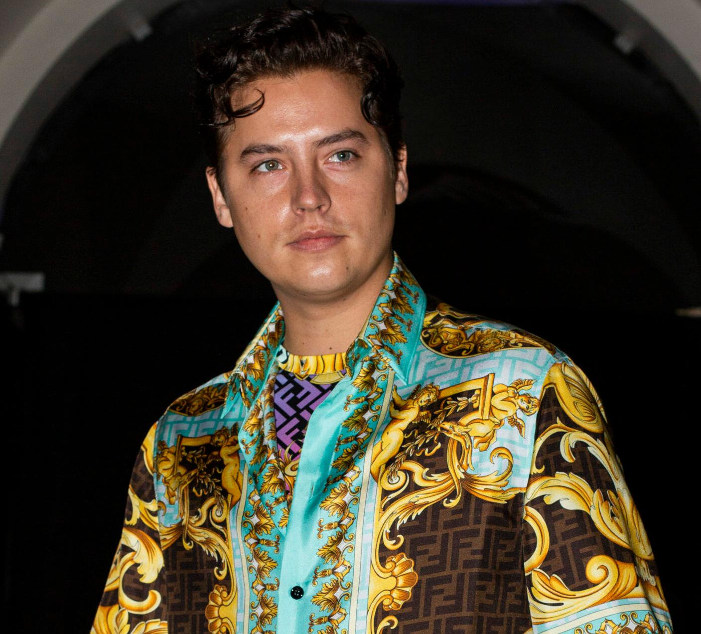 Versace and Fendi fashion show at Milan Fashion Week - Outside Arrivals, Cole Sprouse