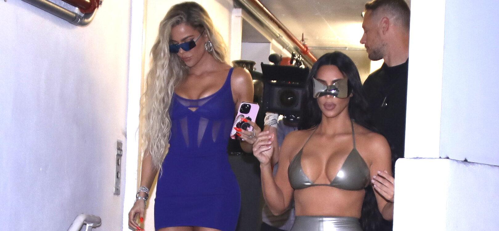 Kim Kardashian and sister Khloe Kardashian head out for a night on the town in Miami in their stunning looks during Spring Break in South Beach