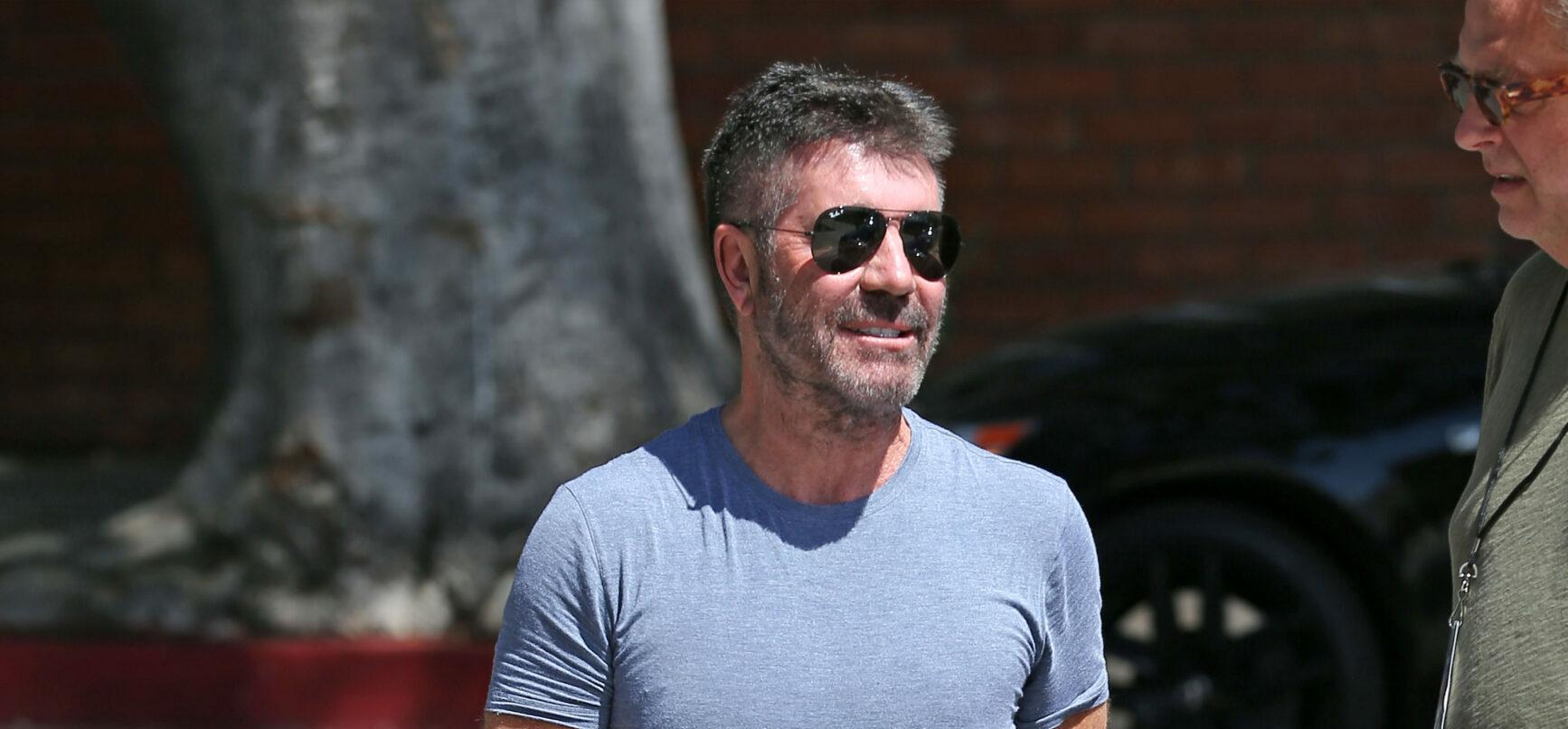 Simon Cowell is seen arriving at the apos America apos s got talent apos filming in los Angeles