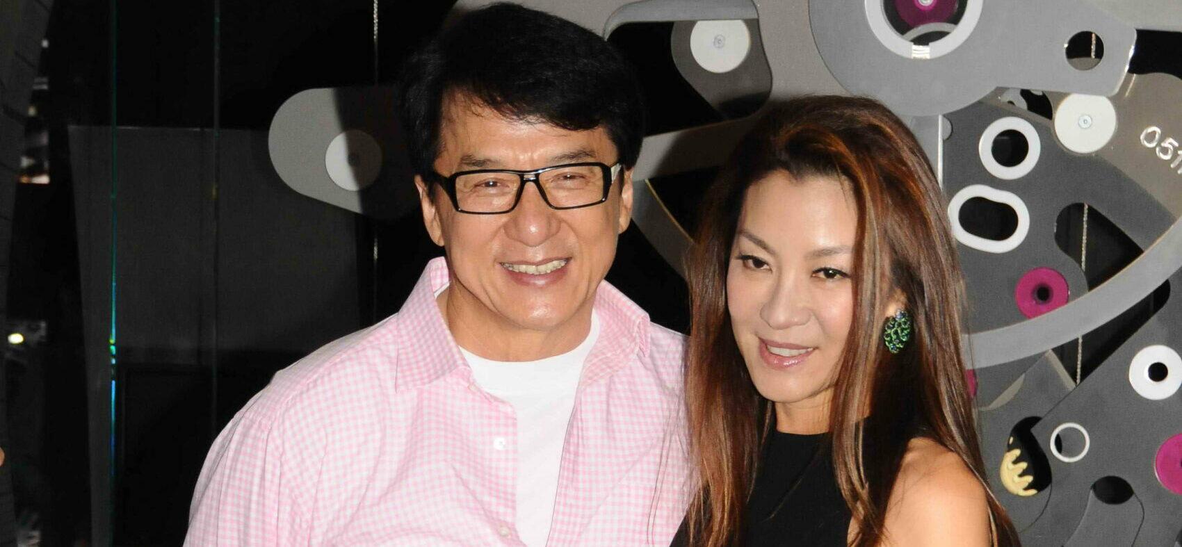 Michelle Yeoh and Jackie Chan attend Richard Mille dinner party in Hong Kong,China on Thursday