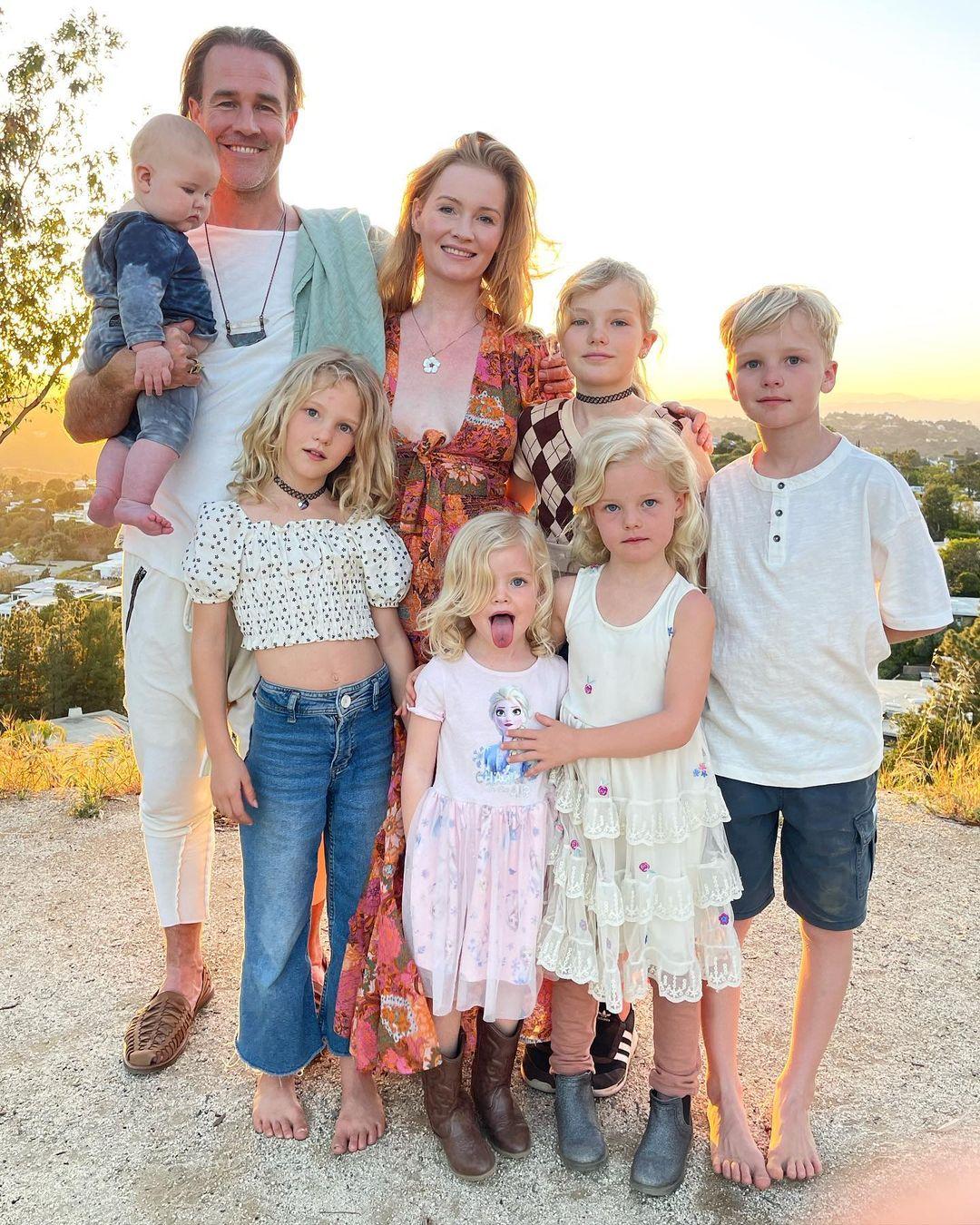 James Van Der Beek, Wife Kimberly Van Der Beek and their kids