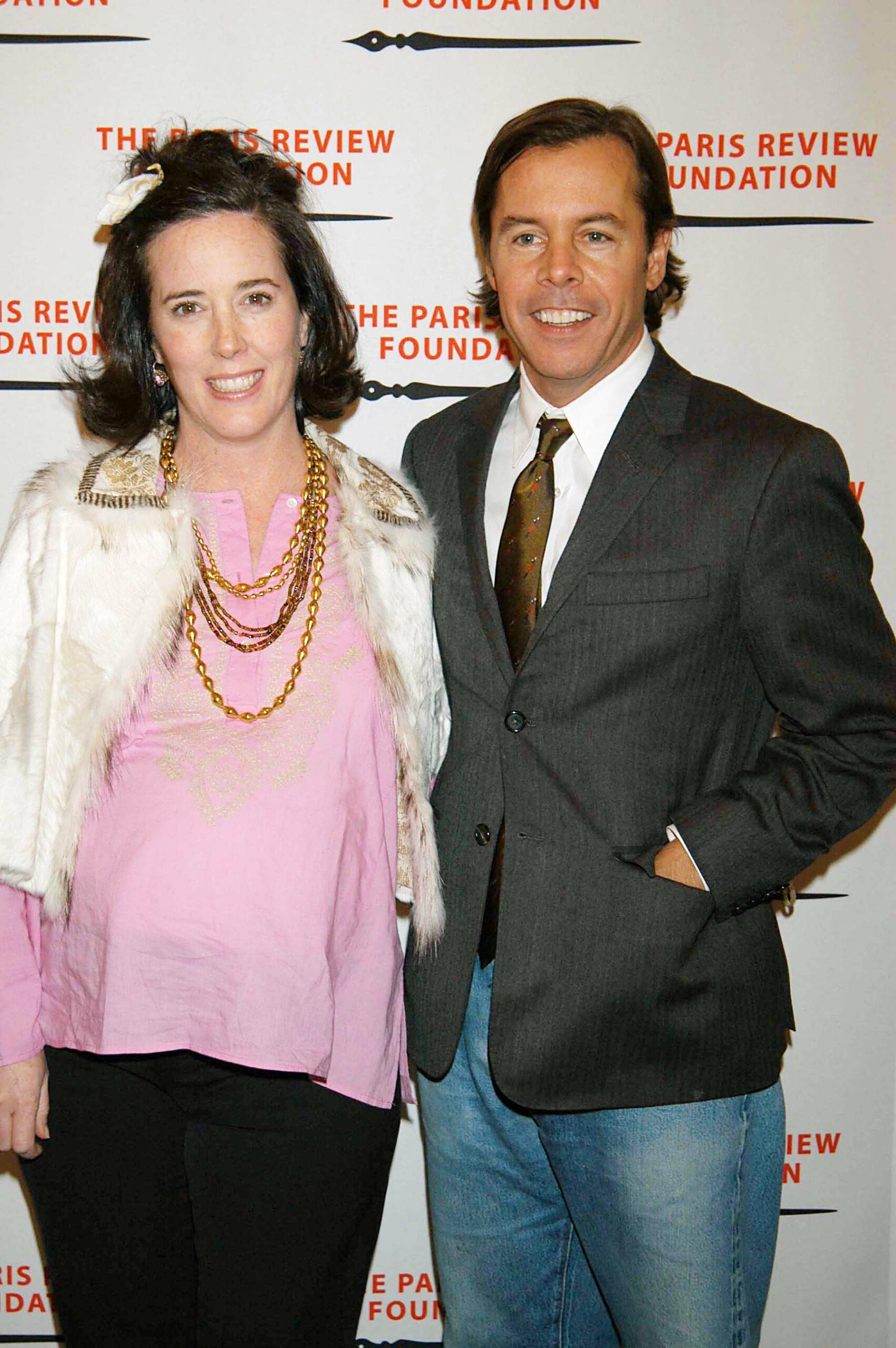 KATE and ANDY SPADE attend the Paris Review Foundation Presents, Fall Revel Honoring William Styron At Cipriani. 11 Nov 2004 Pictured: KATE and ANDY SPADE attend the Paris Review Foundation Presents, Fall Revel Honoring William Styron At Cipriani. Photo credit: ZUMAPRESS.com / MEGA TheMegaAgency.com +1 888 505 6342 (Mega Agency TagID: MEGA234608_003.jpg) [Photo via Mega Agency]