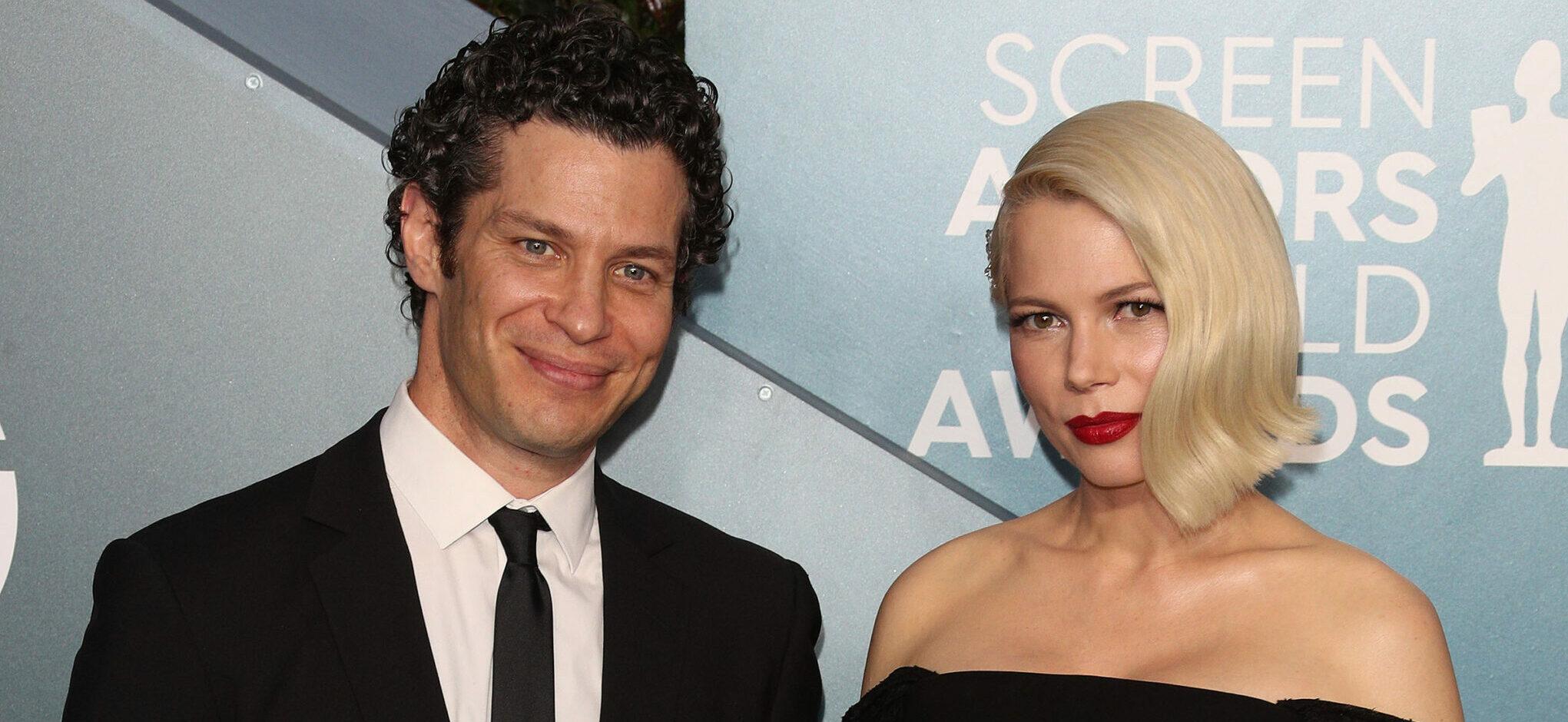 26th Annual SAG Awards - Arrivals. 19 Jan 2020 Pictured: Michelle Williams, Thomas Kail.