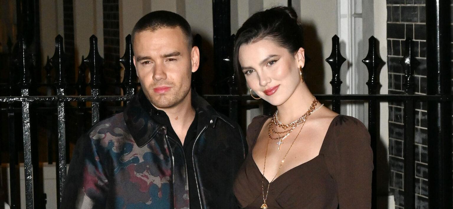 Liam Payne and Maya Henry at British Vogue and Self-Portrait party, London, UK on 28 October 2021