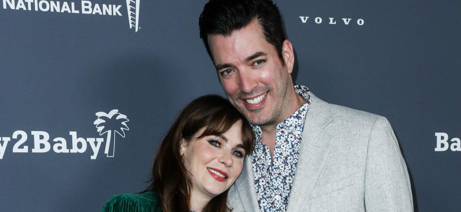 Zooey Deschanel and Jonathan Scott at the Baby2Baby 10-Year Gala 2021