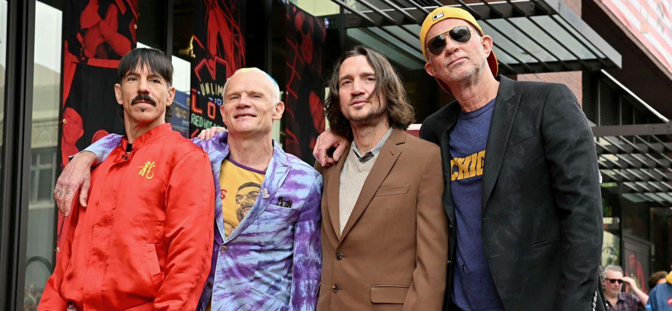 Red Hot Chili Peppers honored with Star on the Hollywood Walk of Fame. Hollywood, CA.