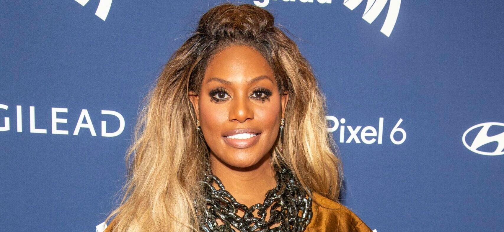 Laverne Cox attends the 33rd Annual GLAAD Media Awards at The Hilton Midtown on May 06, 2022 in New York City. 06 May 2022 Pictured: NEW YORK, NEW YORK - MAY 06: Laverne Cox attends the 33rd Annual GLAAD Media Awards at The Hilton Midtown on May 06, 2022 in New York City.