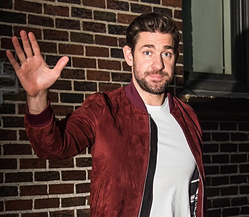 John Krasinski is seen leaving apos The Late Show with Stephen Colbert apos in New York