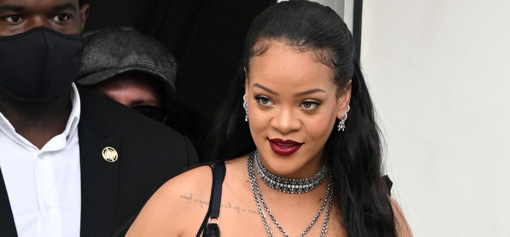 Rihanna attends Dior Fashion Show In Paris