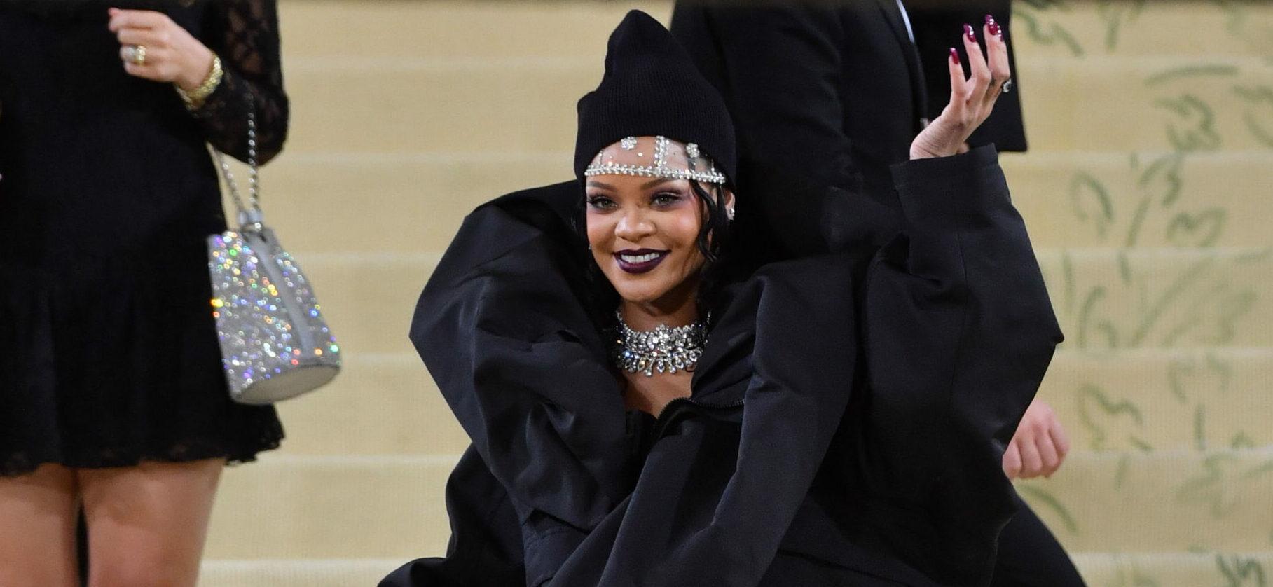 Rihanna at the 2021 Met Gala Celebrating In America: A Lexicon Of Fashion