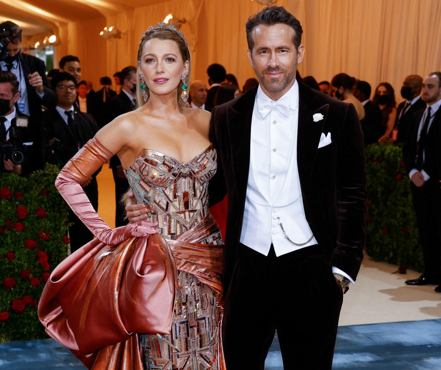 Blake Lively and Ryan Reynolds arrive on the red carpet for The Met Gala at The Metropolitan Museum of Art celebrating the Costume Institute opening of "In America: An Anthology of Fashion" in New York City on Monday, May 2, 2022.