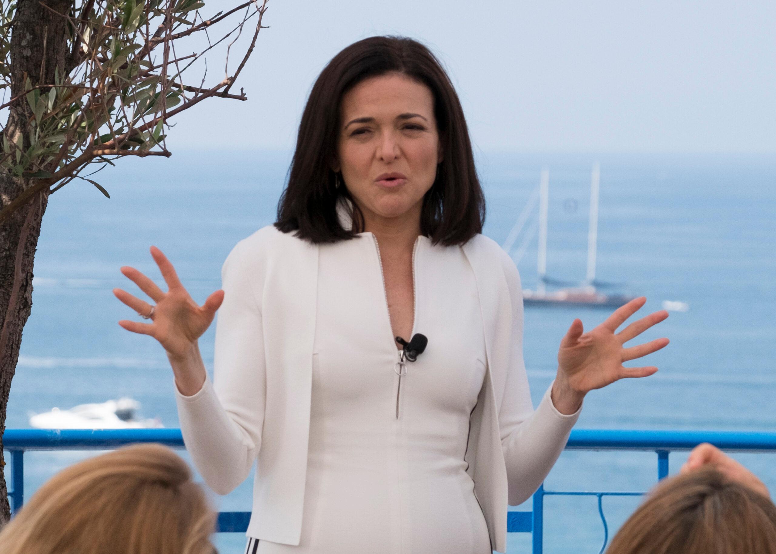 Facebook COO Sheryl Sandberg speaks at The Girl's Lounge for the Cannes Lions 2017