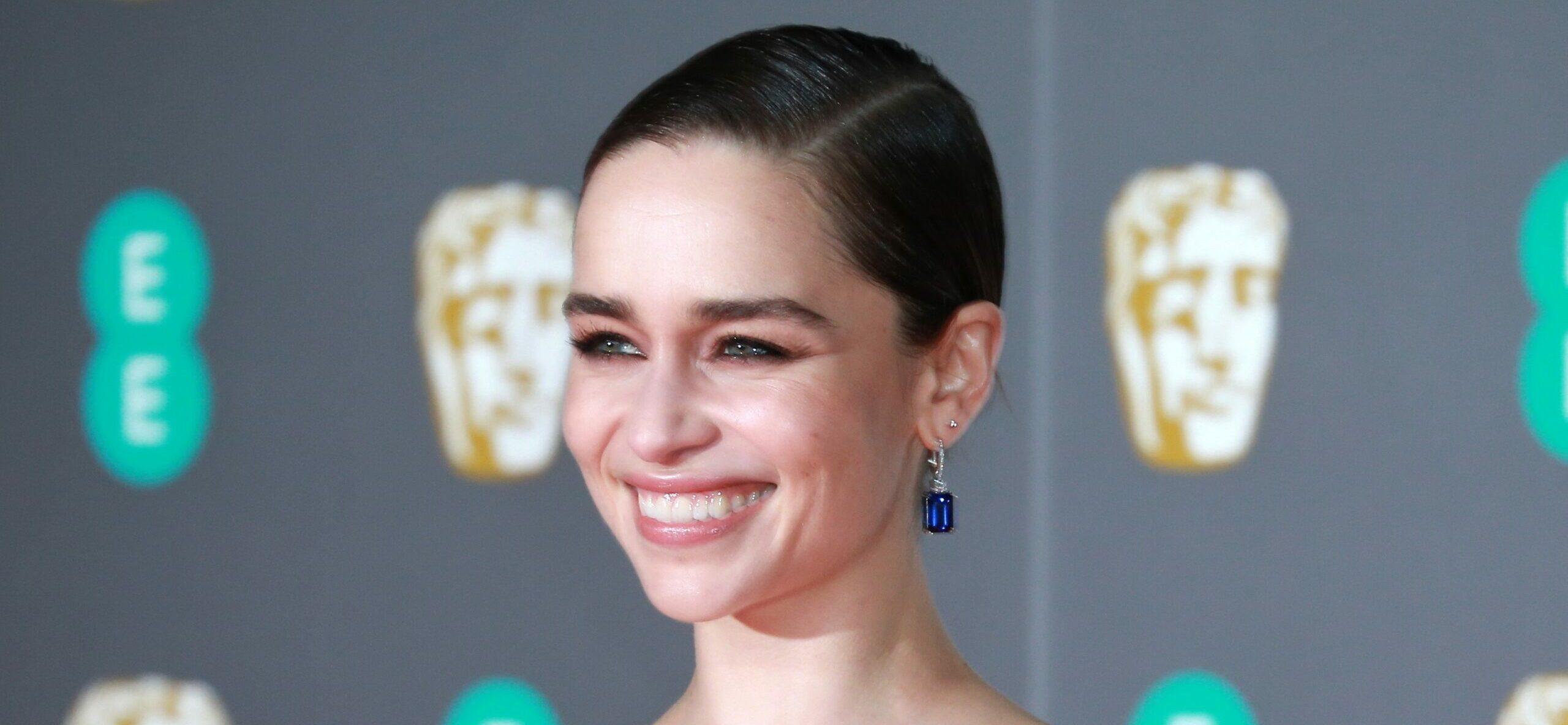 Emilia Clarke at the 73rd British Academy Film Awards in London.