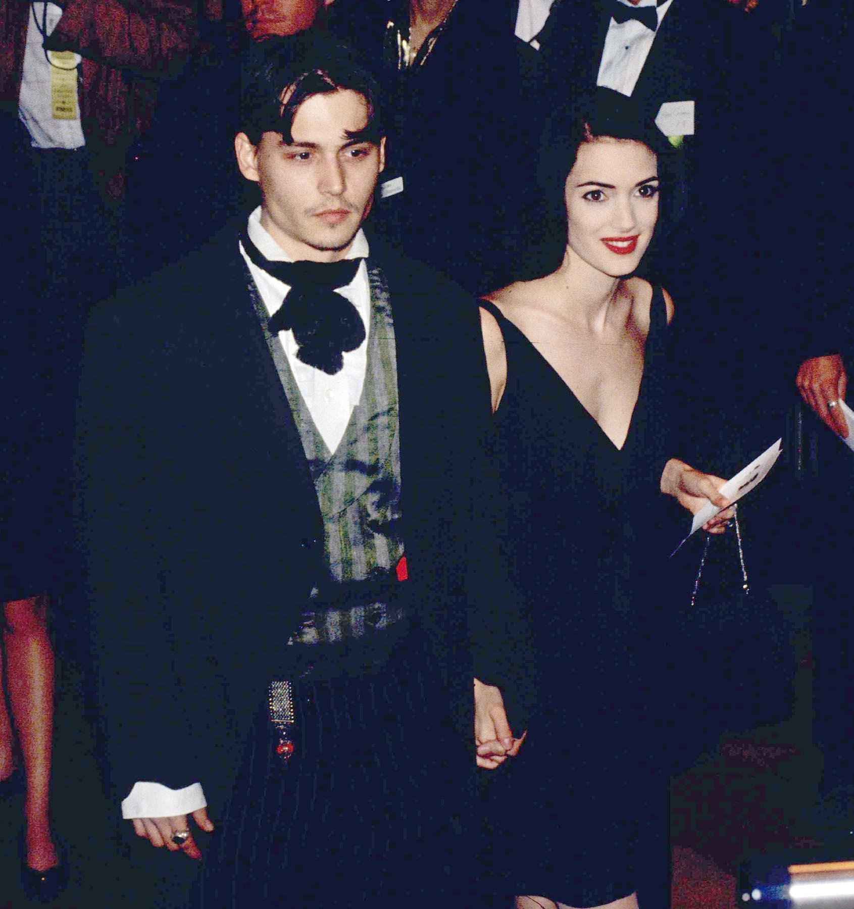 Winona Ryder with Johnny Depp