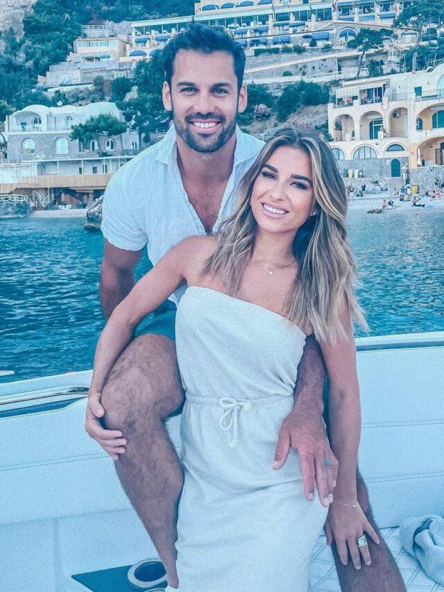 Jessie James and Eric Decker smiling.