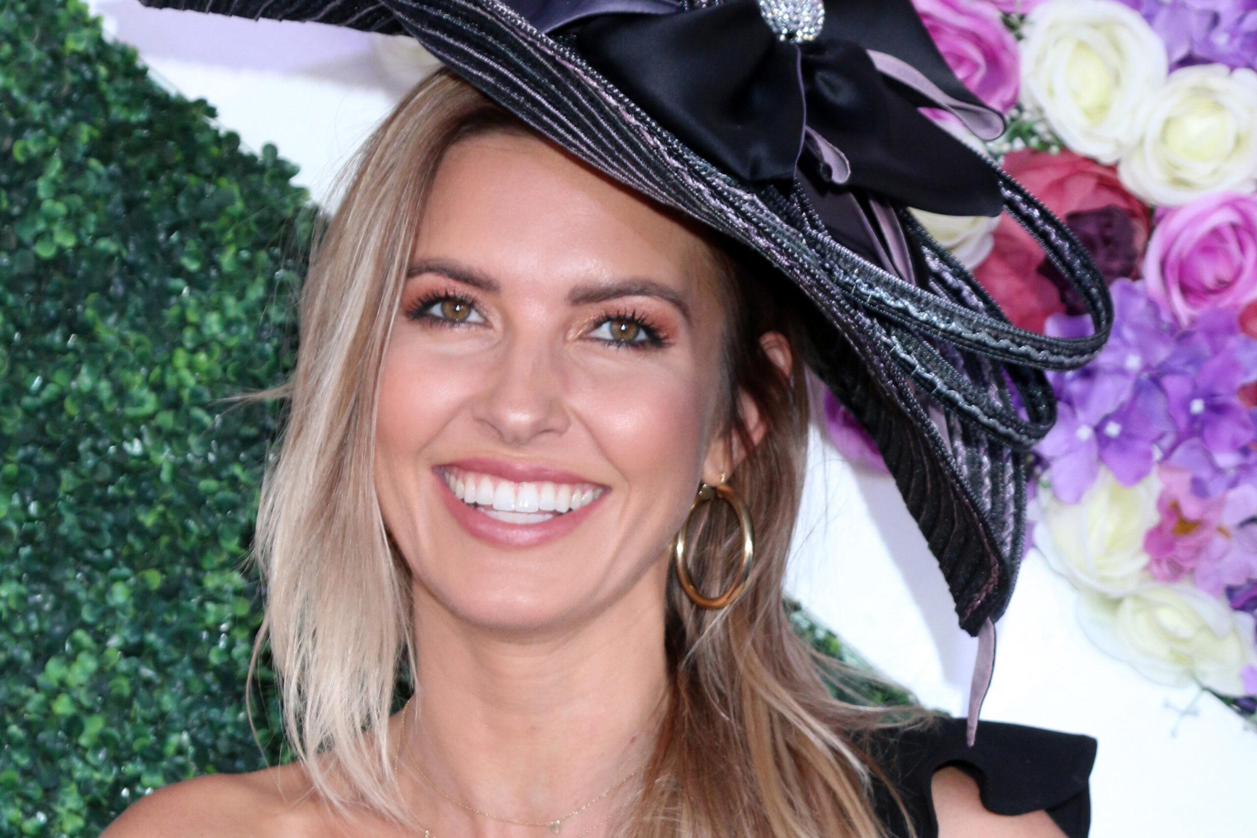 Audrina Patridge at the 2021 Breeders Cup Race at the Del Mar Racetrack on November 6, 2021 in Del Mar, CA
