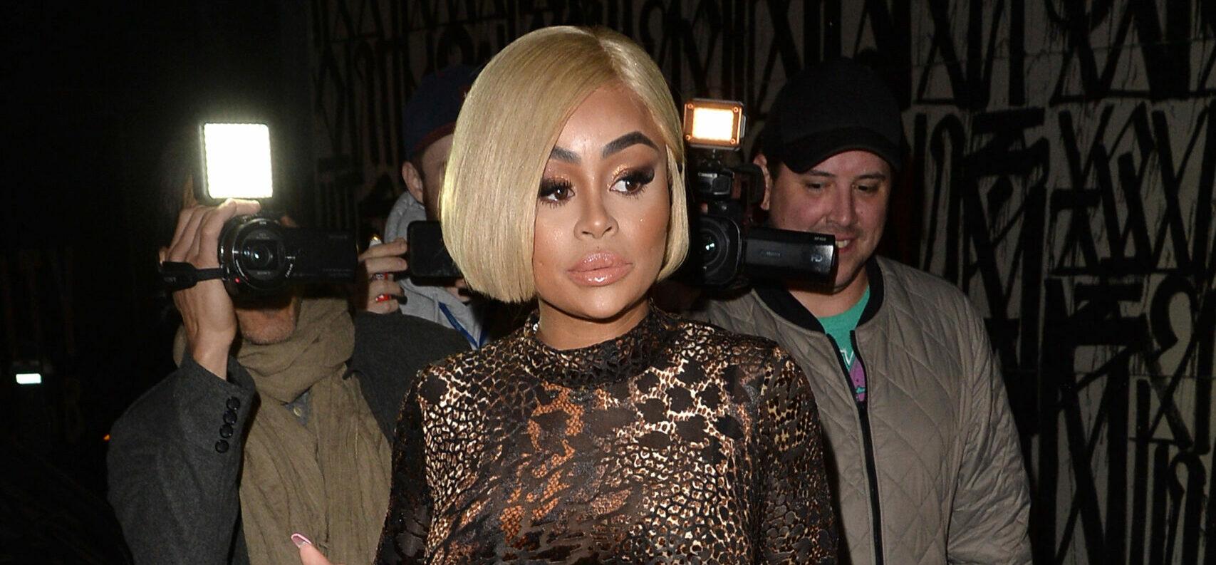 Blac Chyna Dines at Craigs in a Daring Outfit