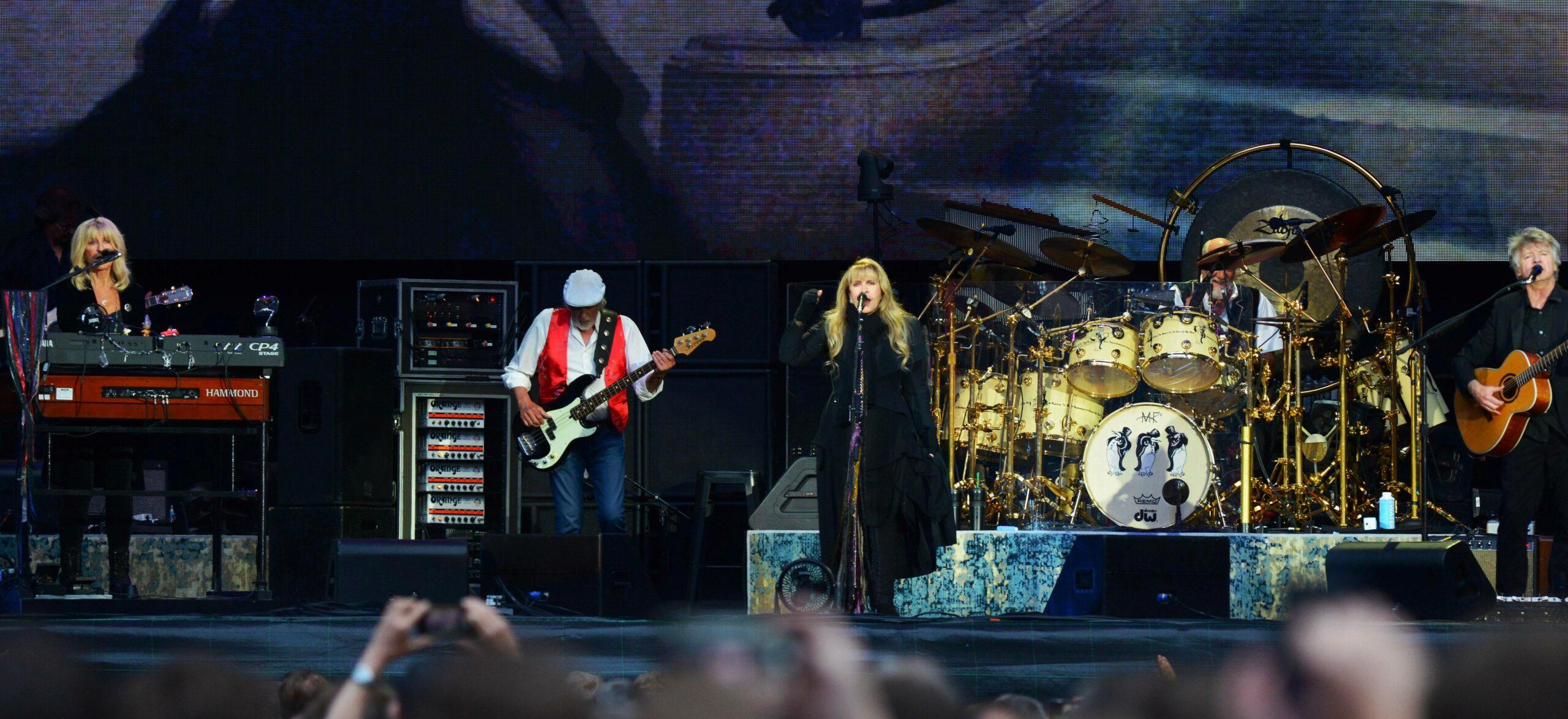 Fleetwood Mac performing live at Wembley Stadium