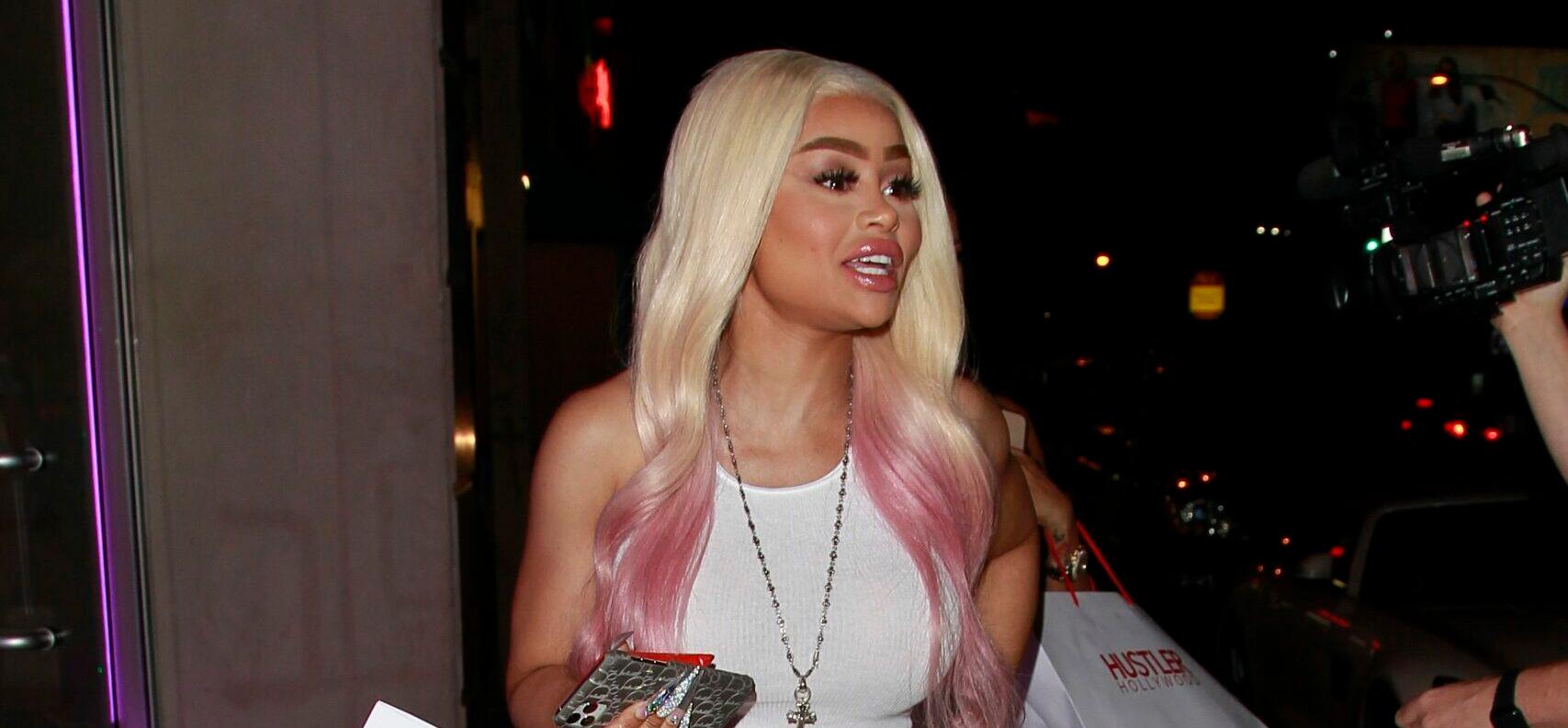 Blac Chyna and Toochi Kash make a late night shopping trip to world famous Sex Toy Store Hustler
