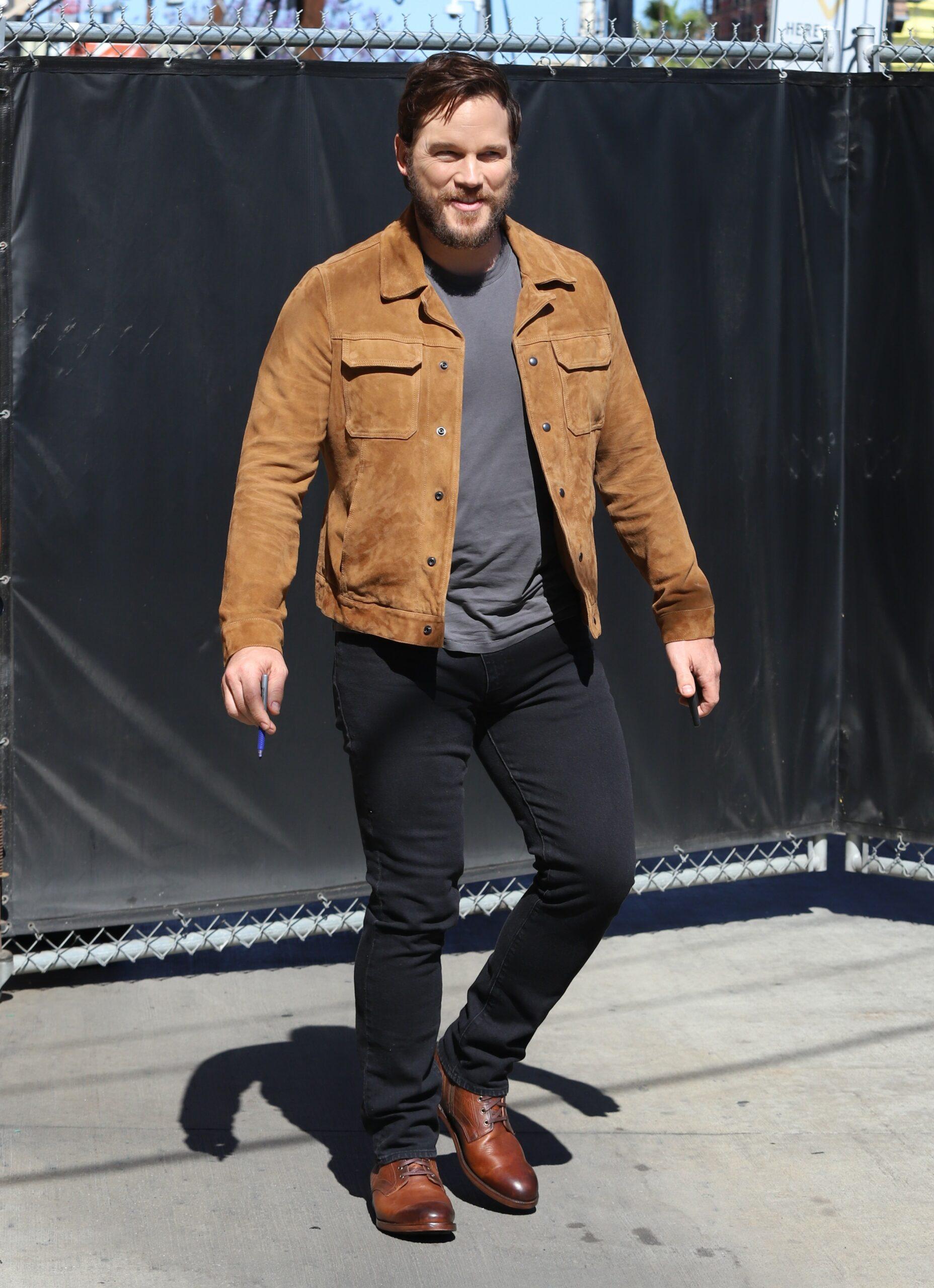 Chris Pratt visto en el programa de Jimmy Kimmel