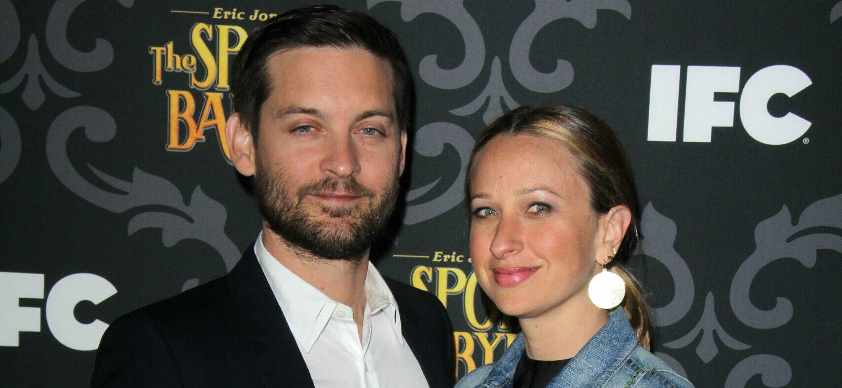 Tobey Maguire, Jennifer Meyer at "The Spoils Of Babylon" IFC Screening on January 07 2014 in Los Angeles, California.