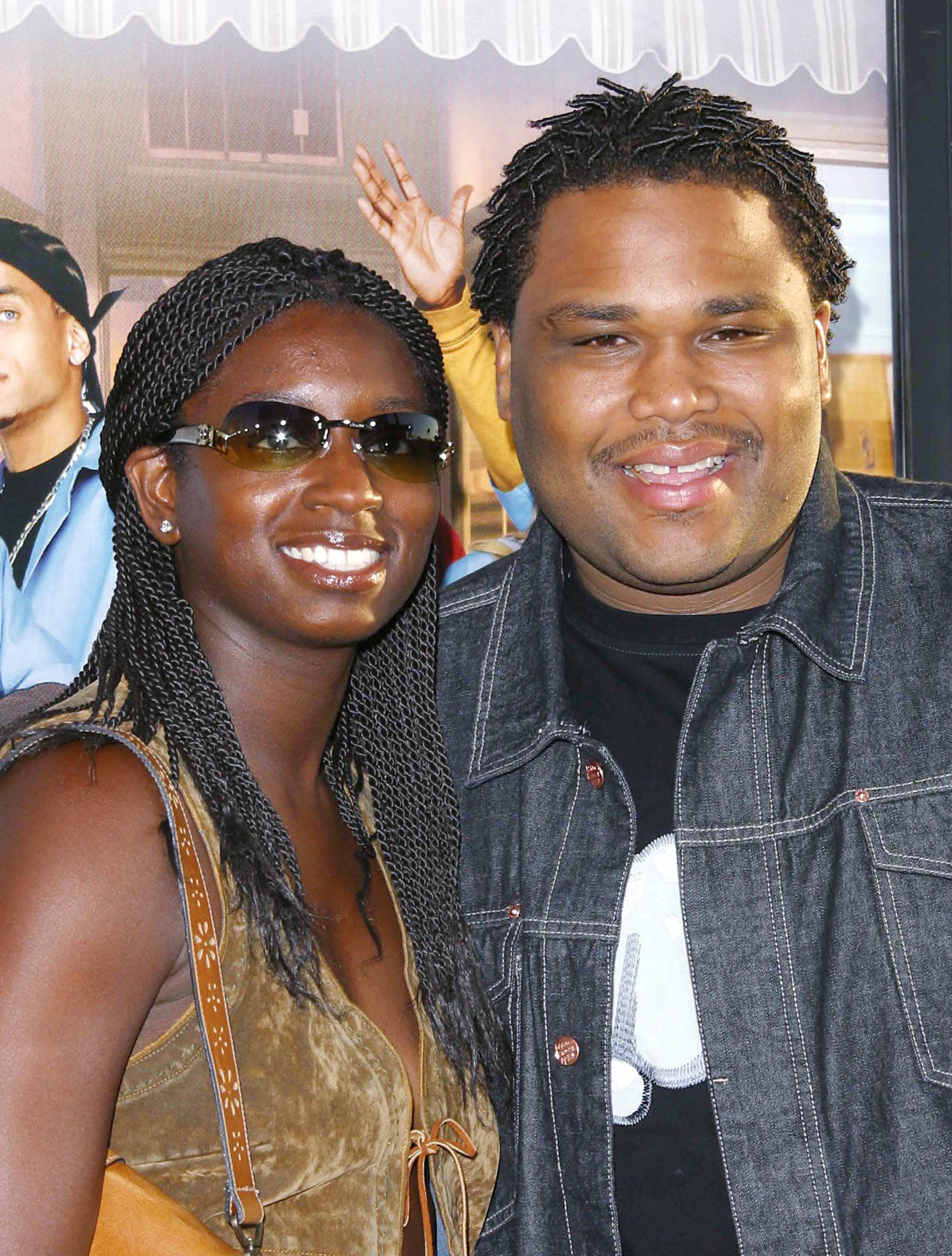 Anthony Anderson and wife Alvina at the premiere of 'Barbershop'