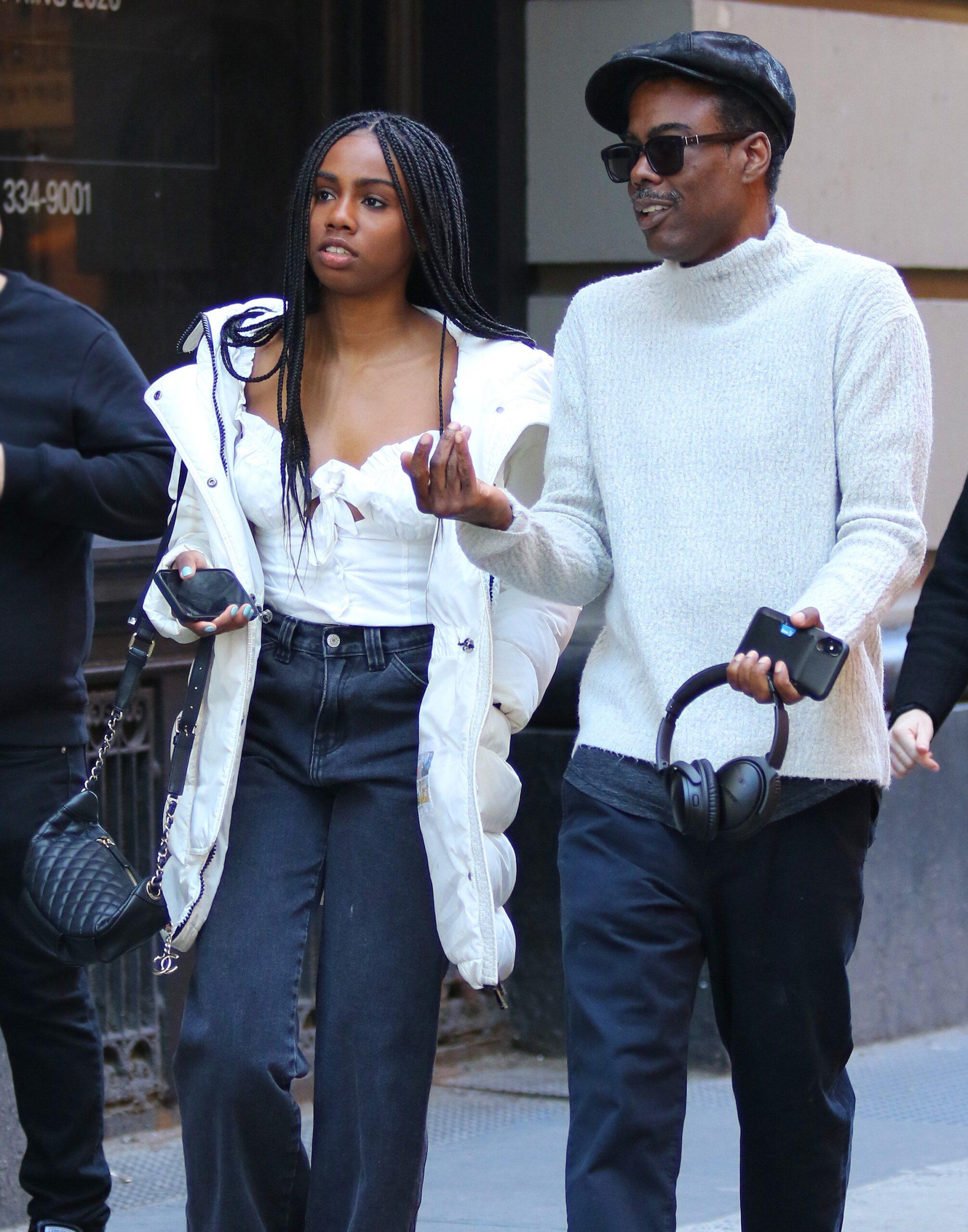 Chris Rock spends quality time with daughter Zahra while shopping after having lunch in Manhattan's Soho area. 08 Mar 2020 Pictured: Chris Rock and Daughter Zahra. 