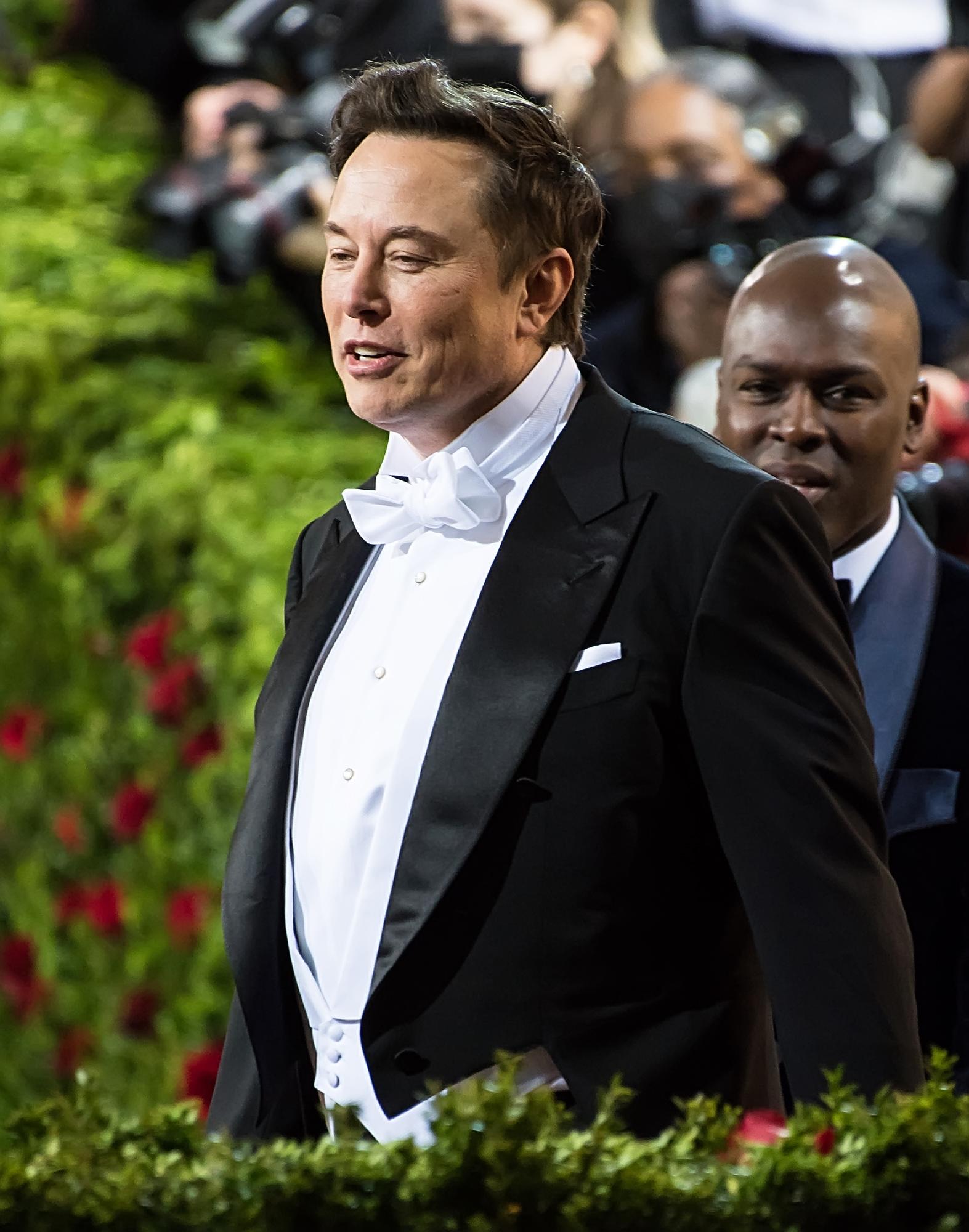 Elon Musk at The 2022 Met Gala Celebrating "In America: An Anthology Of Fashion" in New York City - Arrivals