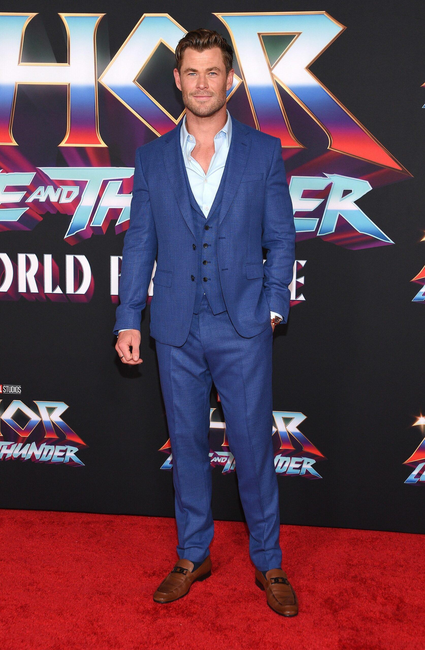 Chris Hemsworth arriving to the Thor: Love and Thunder World Premiere at TCL Chinese Theatre on June 23, 2022 in Hollywood, CA. Â© OConnor/AFF-USA.com. 23 Jun 2022 Pictured: Chris Hemsworth. Photo credit: OConnor/AFF-USA.com / MEGA TheMegaAgency.com +1 888 505 6342 (Mega Agency TagID: MEGA871506_003.jpg) [Photo via Mega Agency]