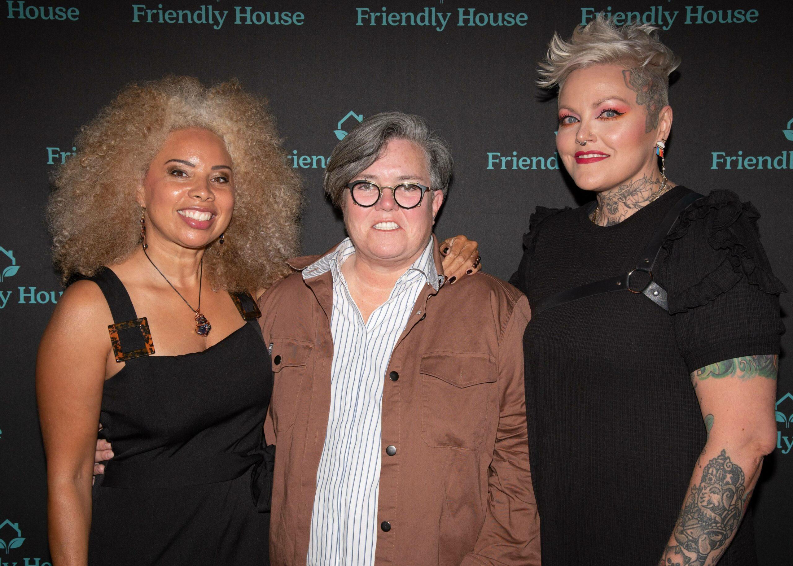 Rosie O'Donnell and Aimee Hauer at FRIENDLY HOUSE LA Comedy Benefit