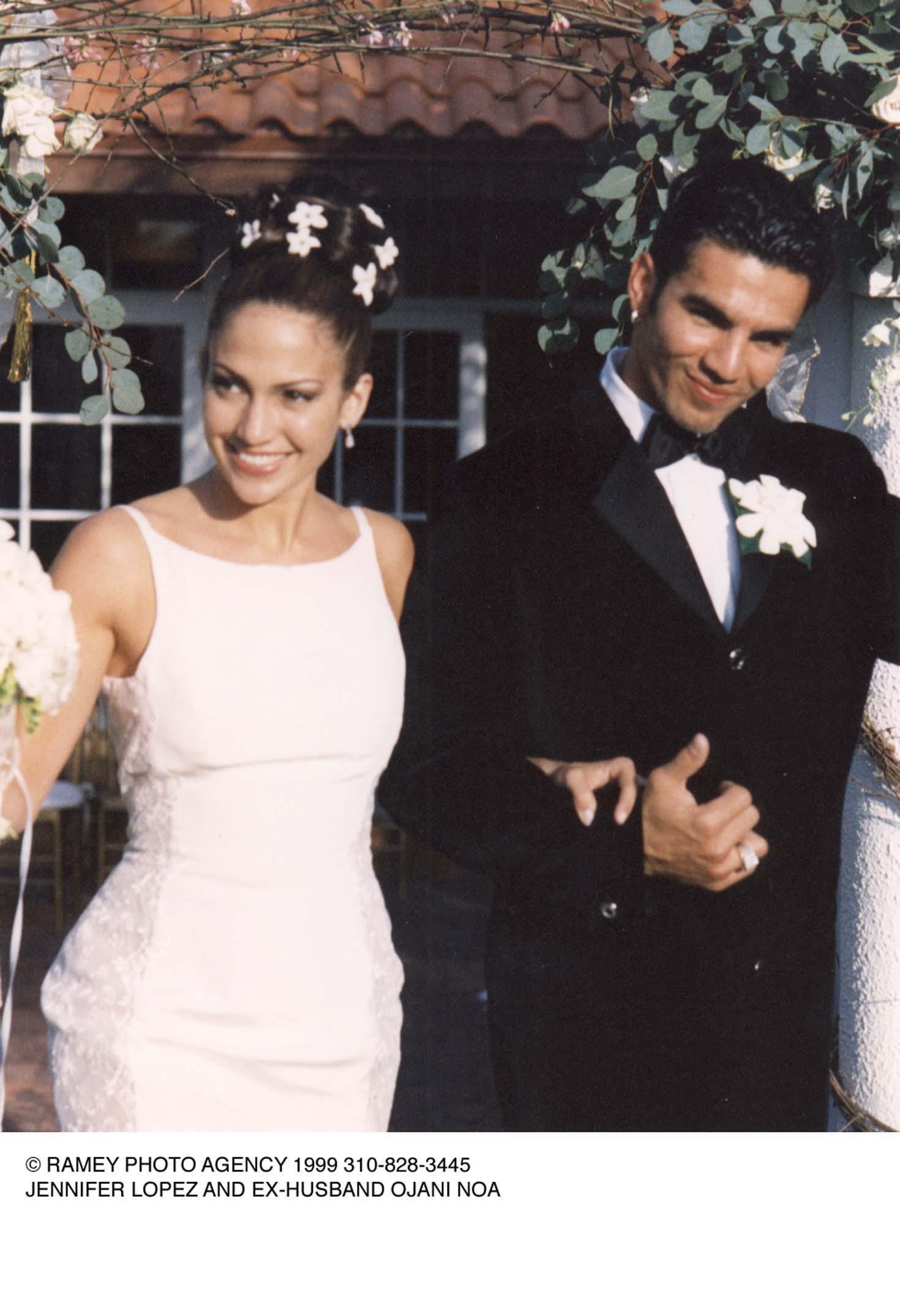 Jennifer Lopez with first husband ojani noa