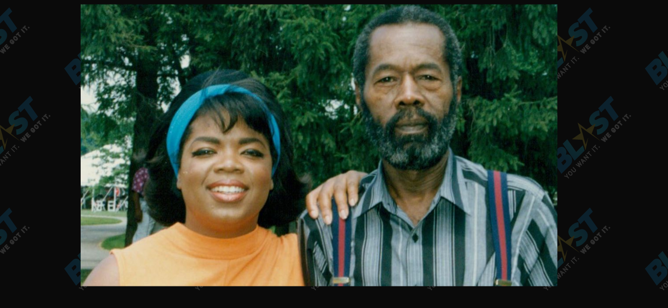 Oprah Winfrey with dad Vernon Winfrey
