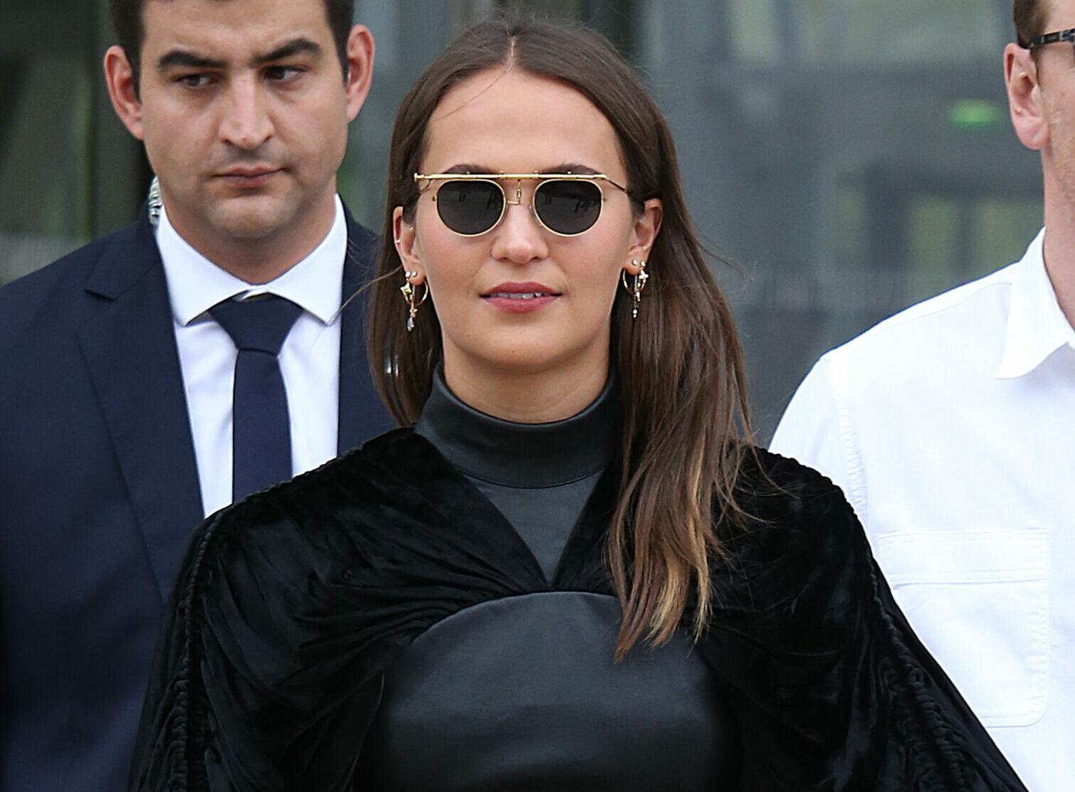 Alicia Vikander and Michael Fassbender seen in Paris