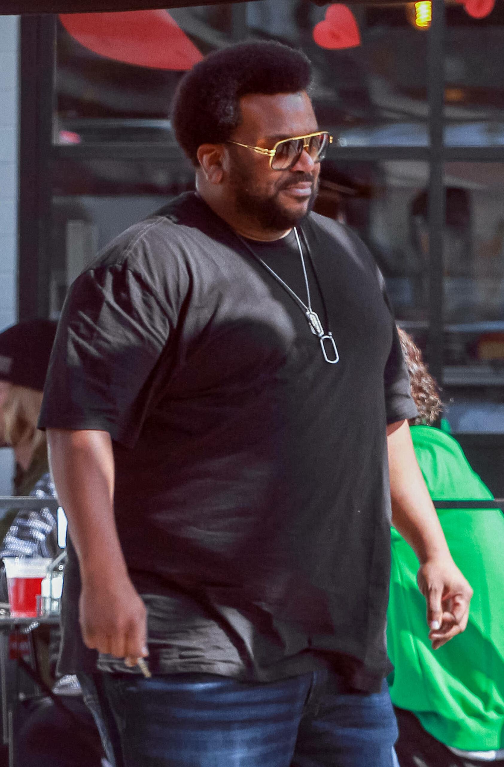 Craig Robinson out and about