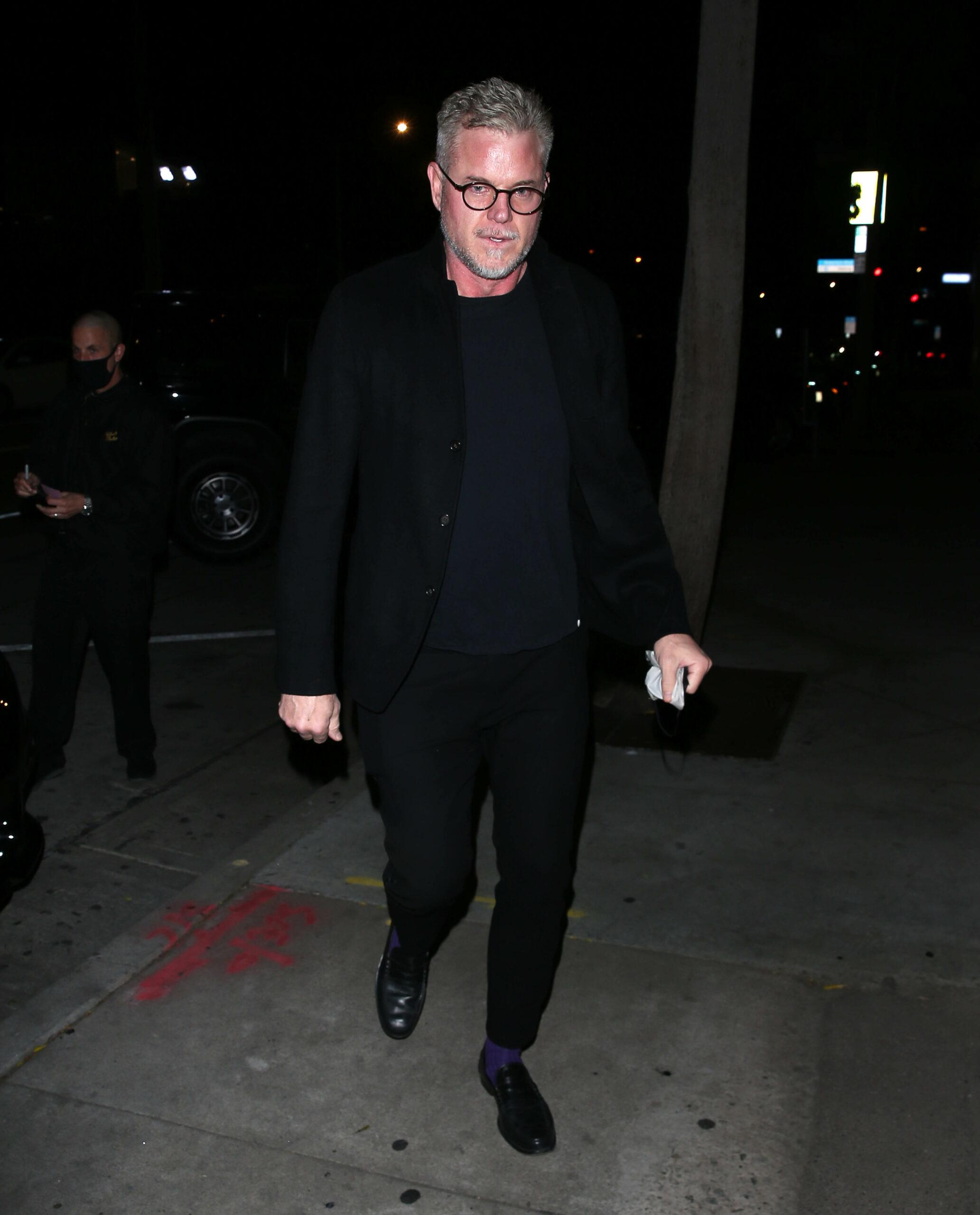 Eric Dane was seen arriving for dinner at Craigs Restaurant in West Hollywood CA