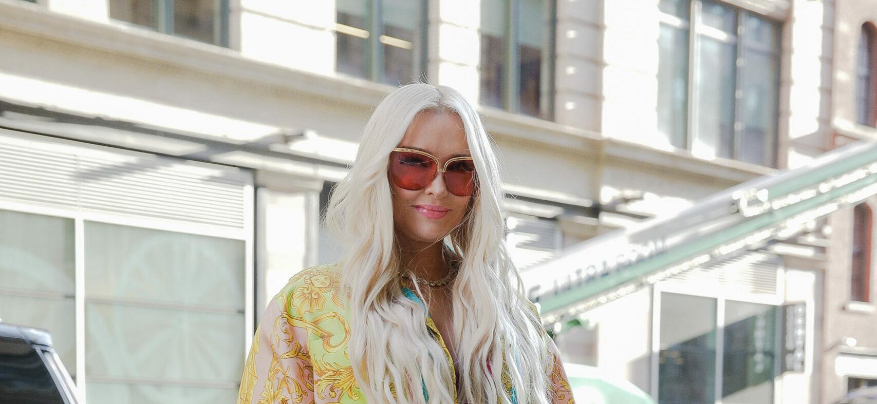 Erika Jayne arrives at WWHL Studios in New York City on May 17 2022
