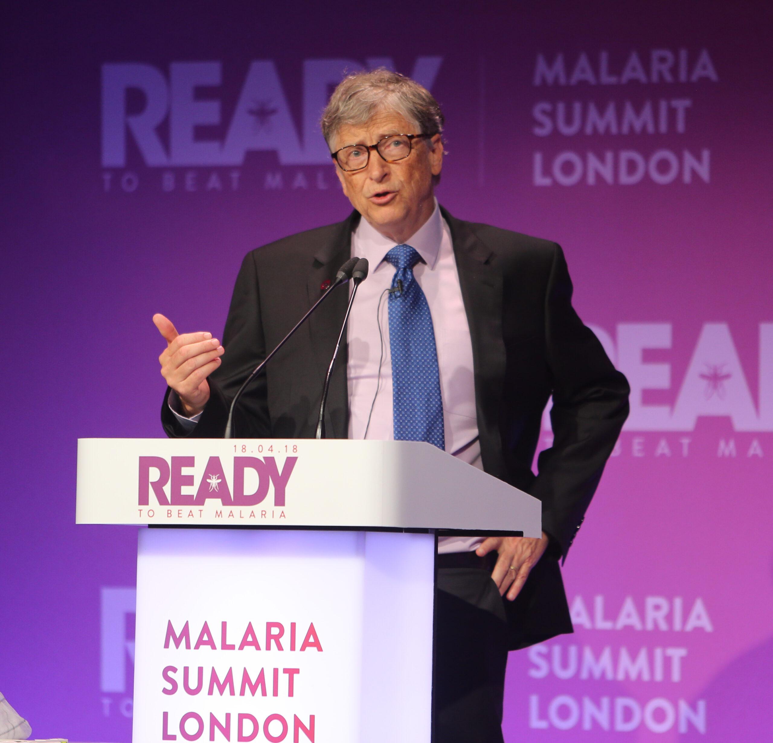 Bill Gates at the Ready To Beat Malaria London Summit