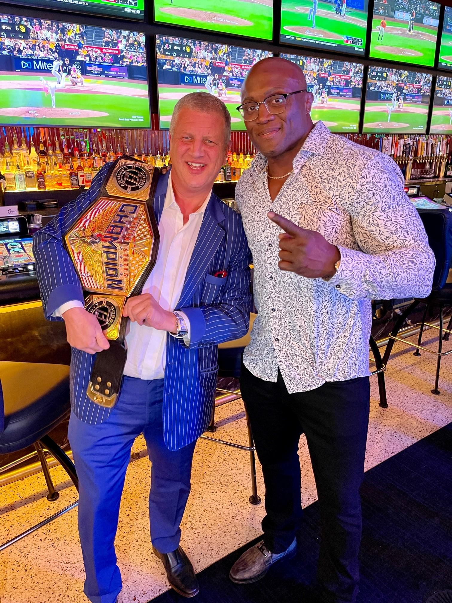 Bobby Lashley with Chef Barry
