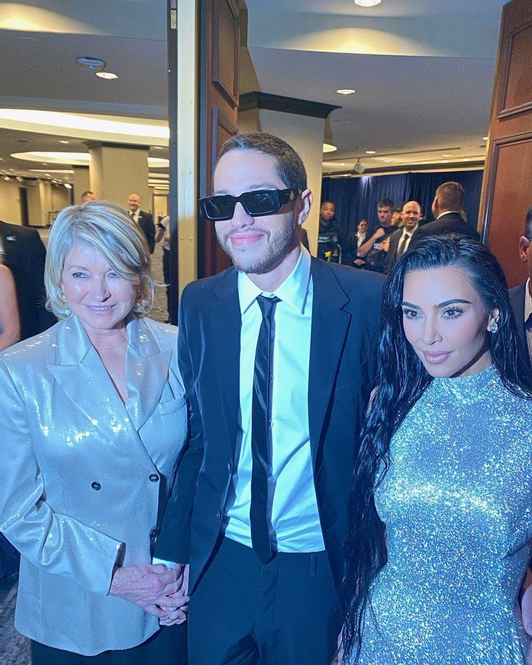 Martha Stewart with Pete Davidson and his ex Kim Kardashian at the White House Correspondents Dinner
