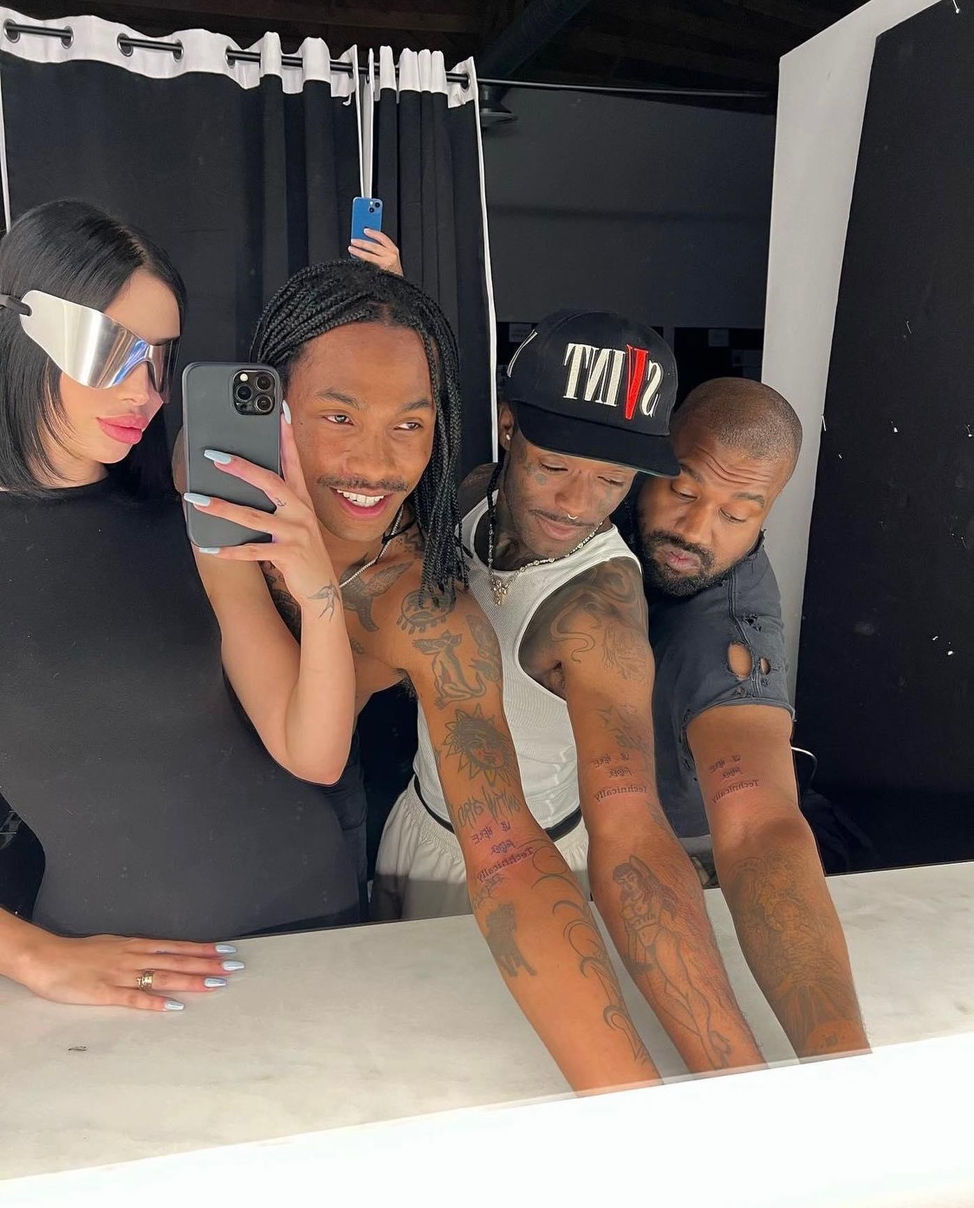 Kanye West, Lil Uzi Vert and Steve Lacy debuted matching tattoos