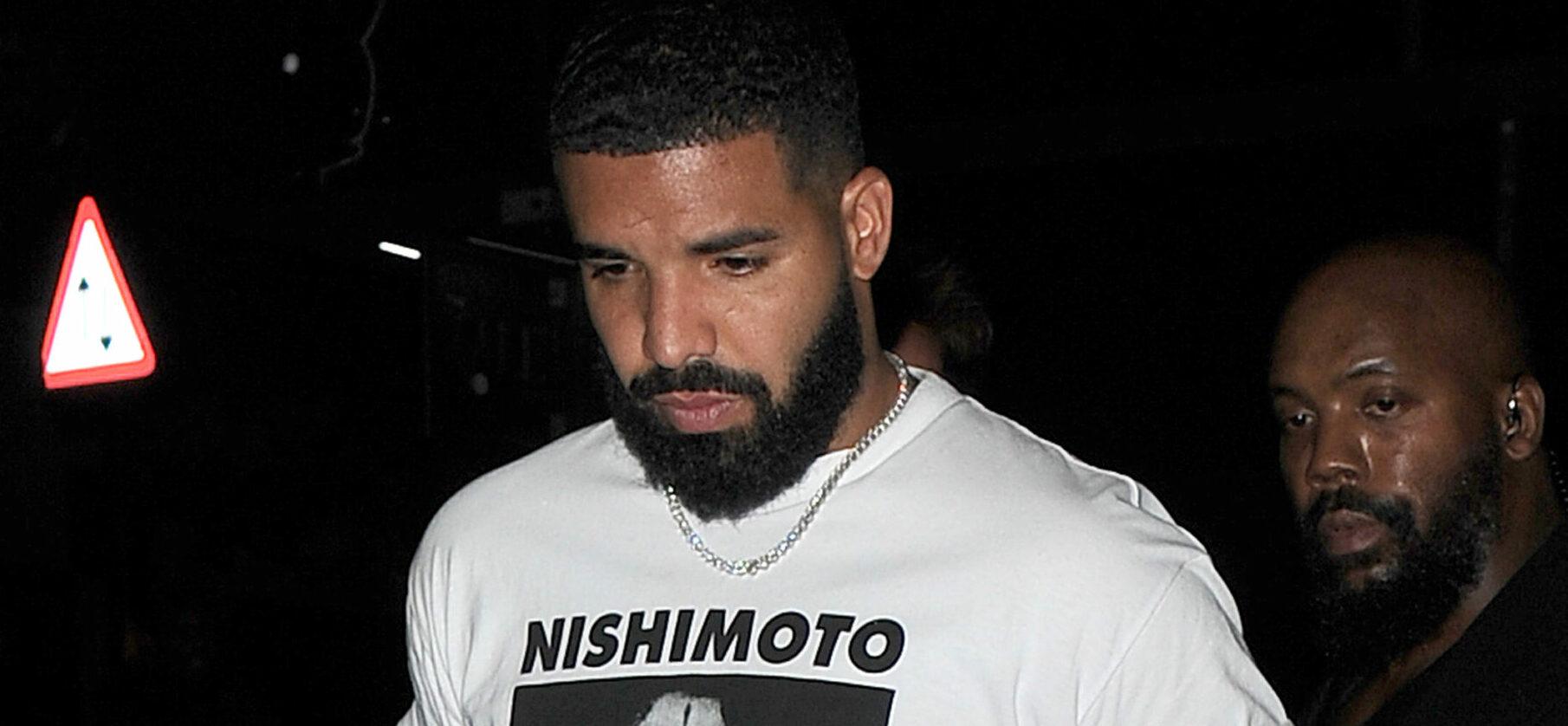 Drake is seen leaving the Playboy Club in Mayfair at 4am