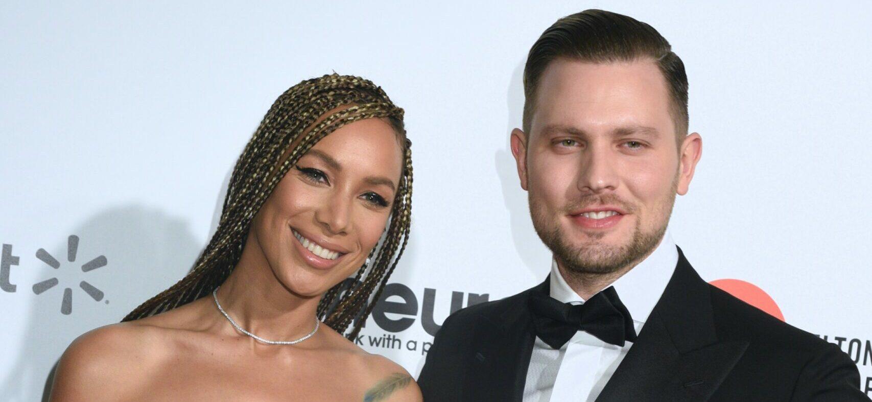 Leona Lewis and husband Dennis Jauch at CA: Elton John AIDS Foundation Oscar Viewing Party