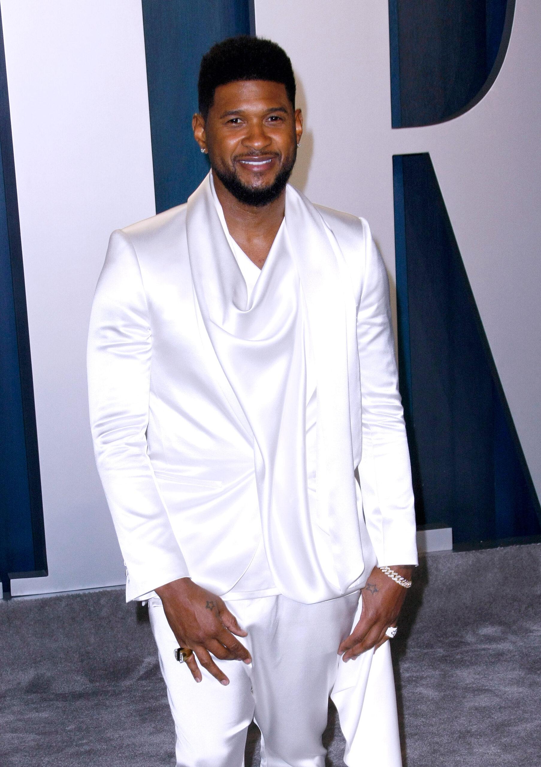 Usher at Vanity Fair Oscar Party