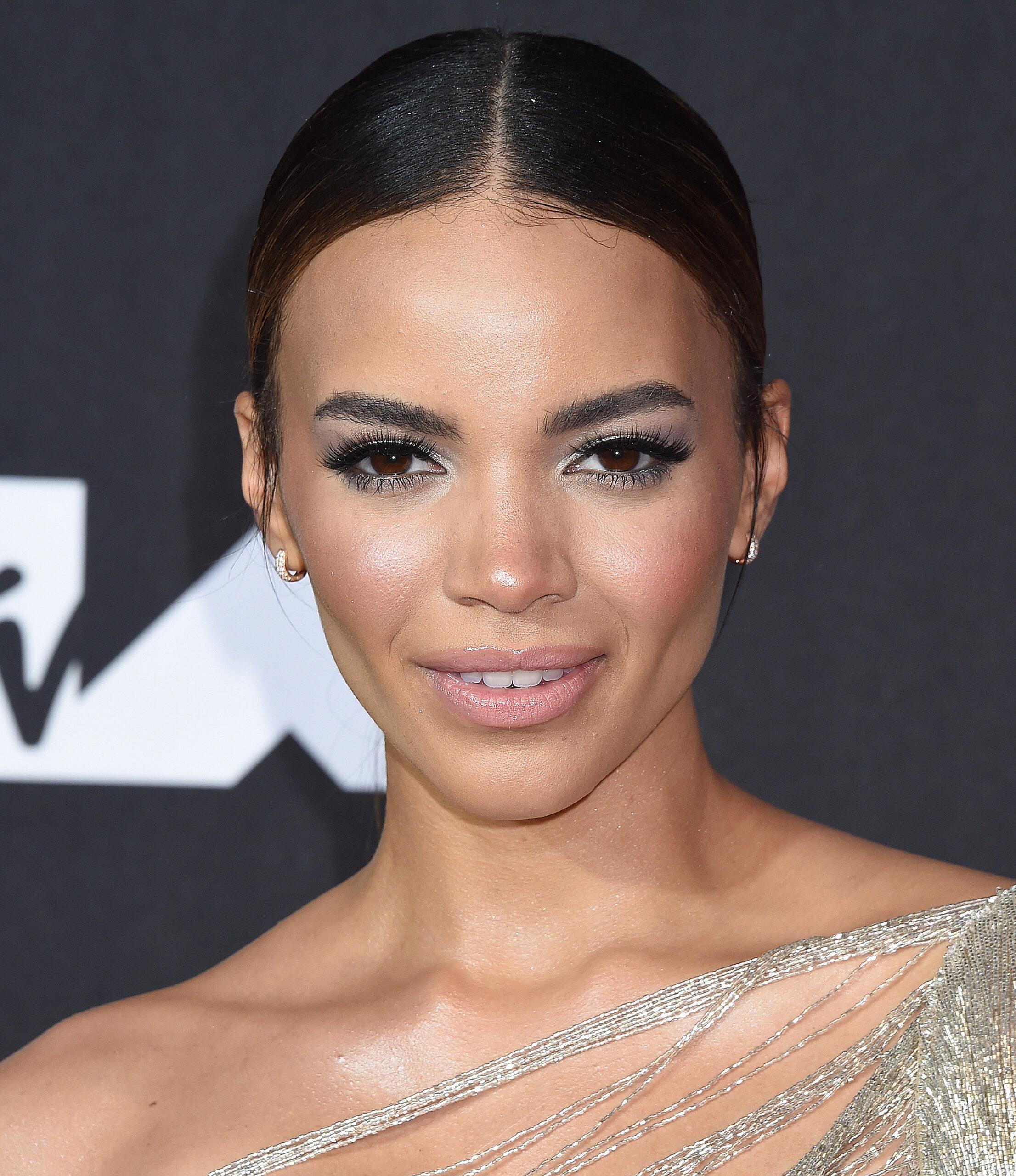 Leslie Grace at the 2021 MTV VMAs at the Barclays Center Brooklyn in New York City