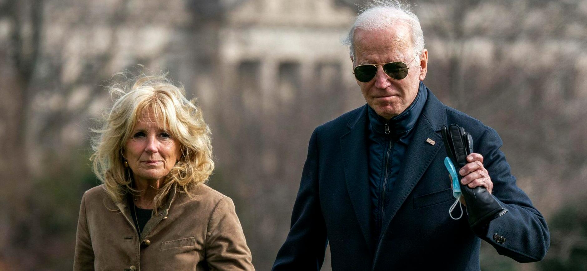 US President Joe Biden and First lady Jill Biden returns to the White House following a weekend at Camp David.