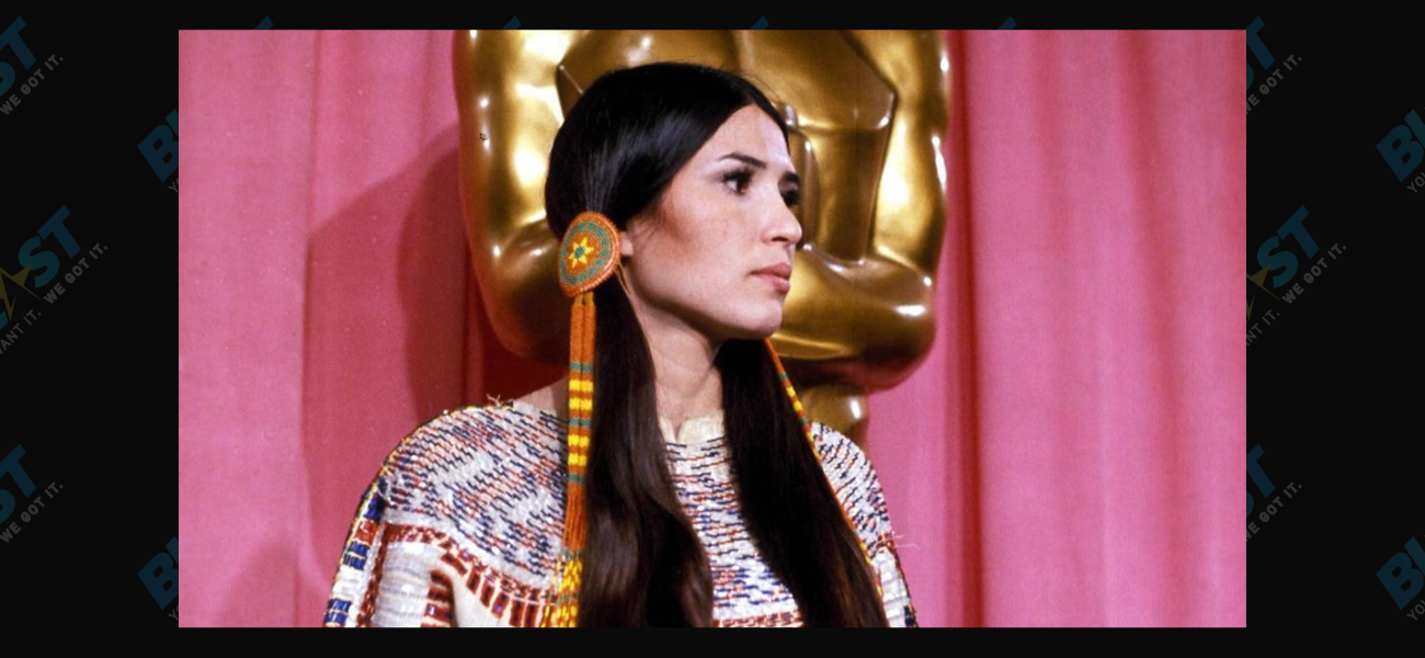 Sacheen Littlefeather at the the 45th annual Academy Awards in 1973