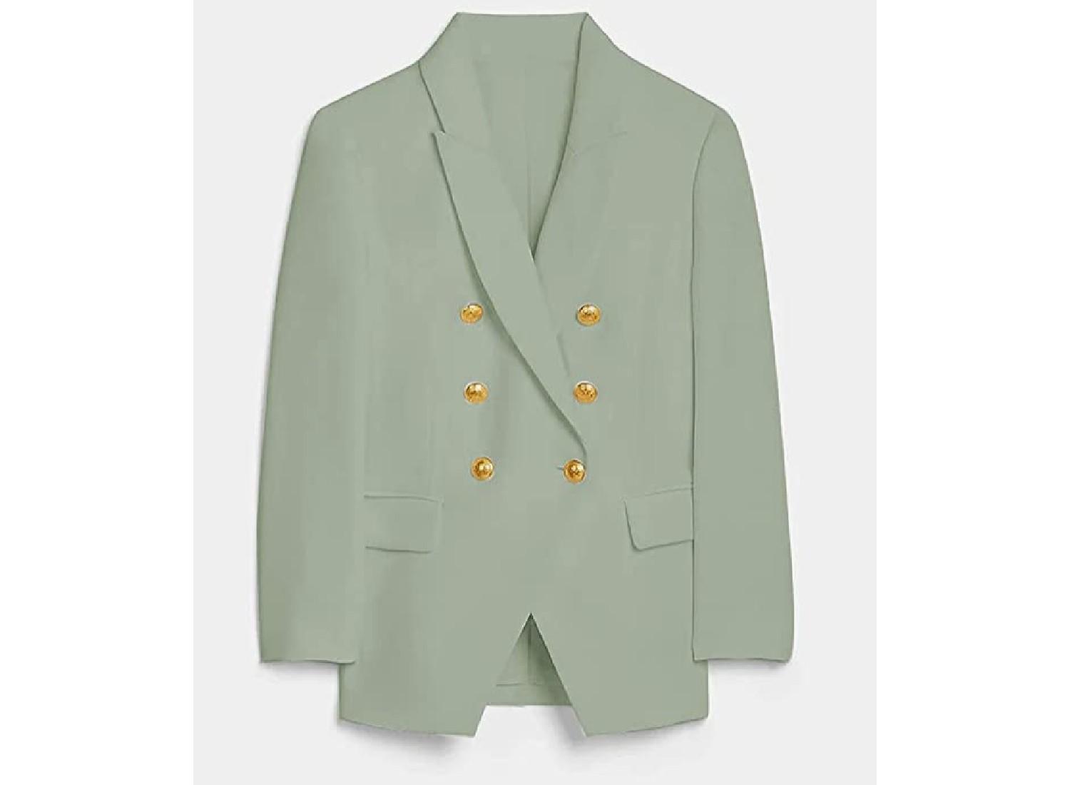 A green blazer.