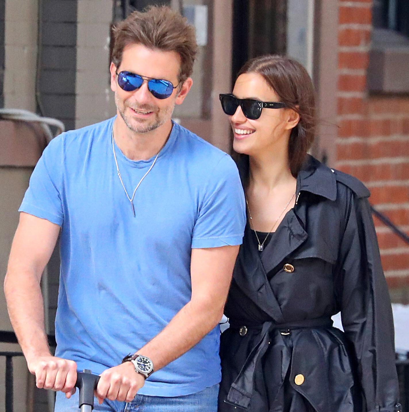 Bradley Cooper and Irina Shayk step out with baby Lea NYC