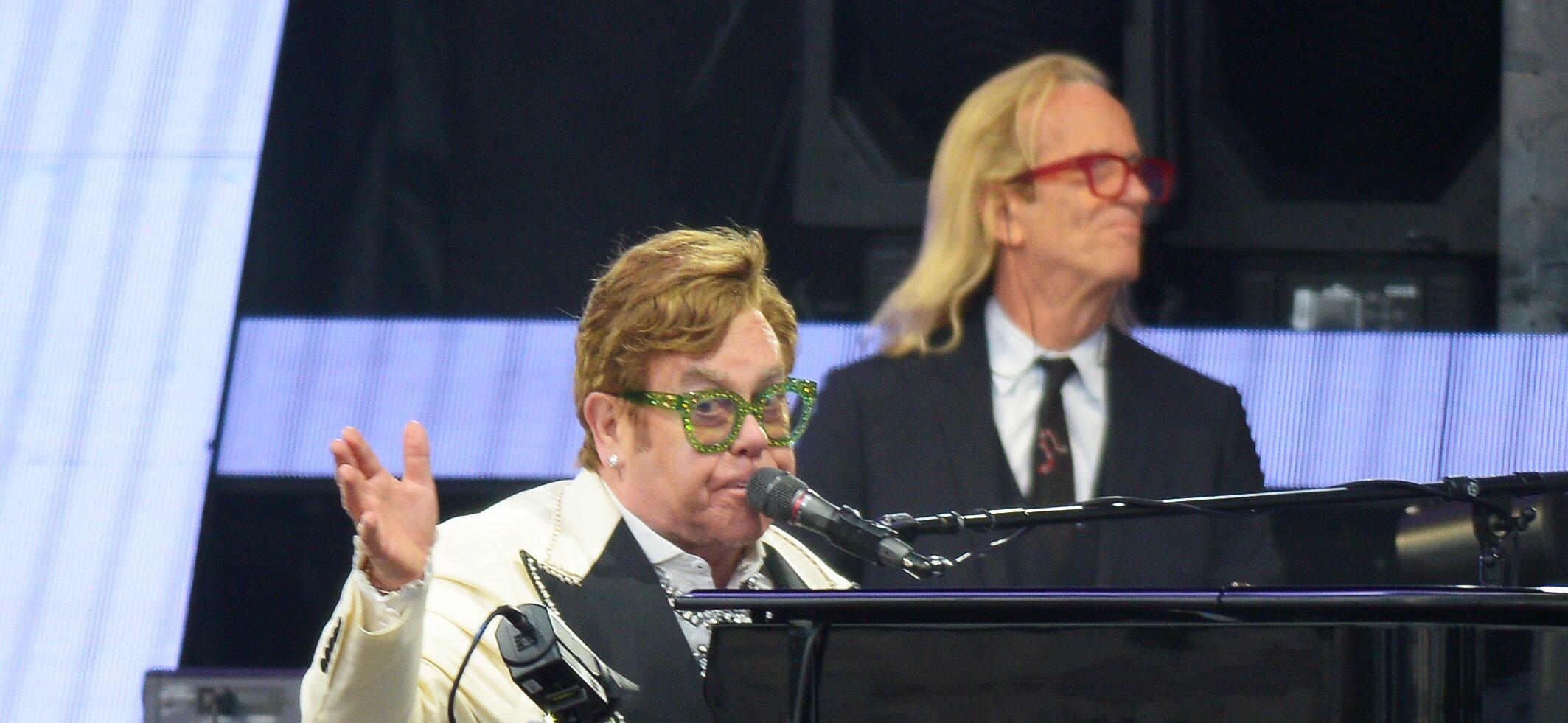 Sir Elton John headlining the BST concert in Hyde Park London England on June 24th 2022